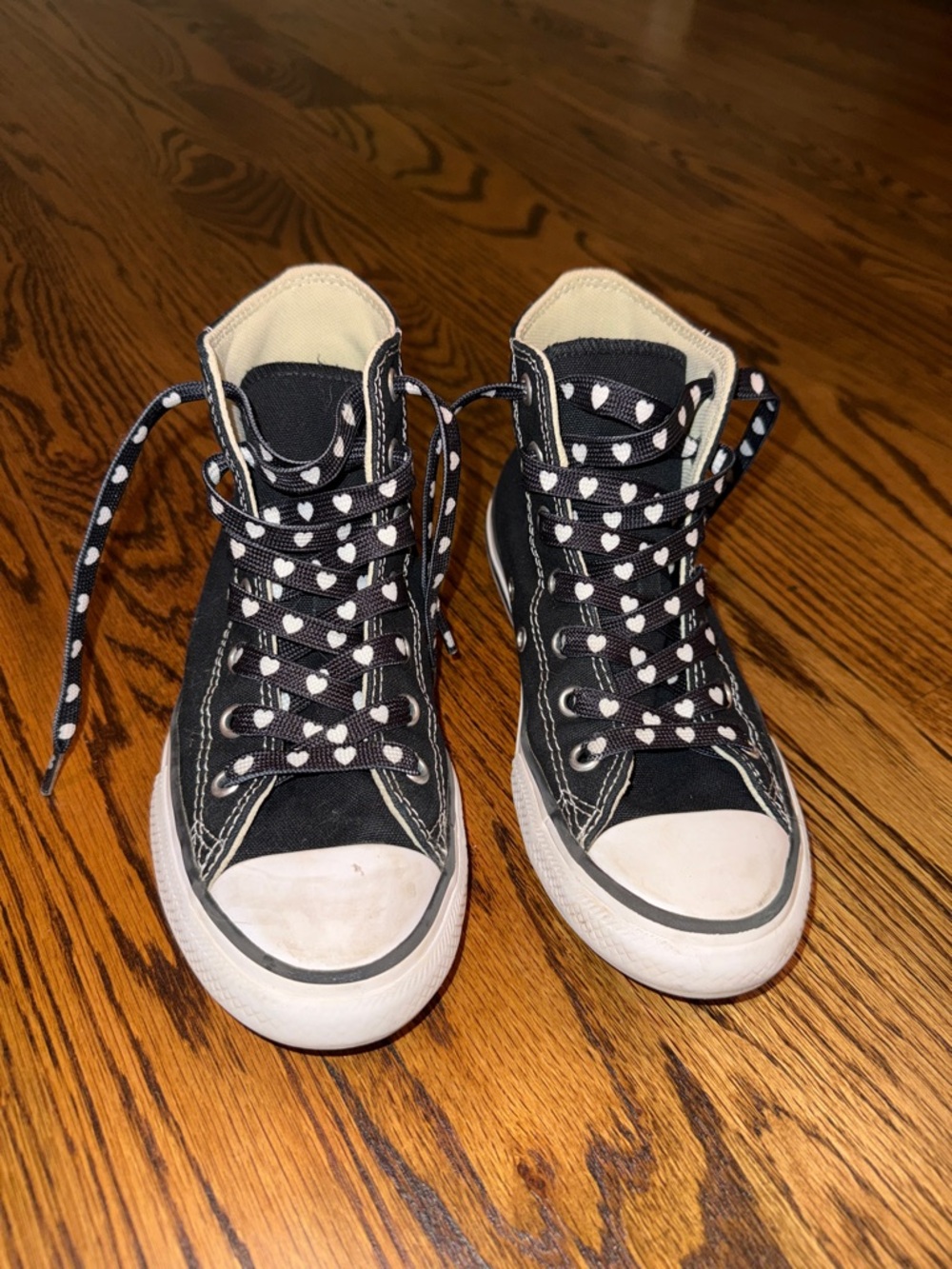Converse Black High-Top Canvas Sneakers with White Accents